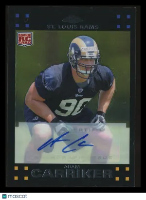 Adam Carriker 2007 Topps Chrome #TC231 RC St. Louis Rams