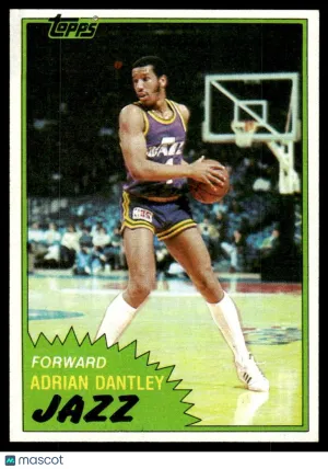 1981 Basketball Adrian Dantley #40
