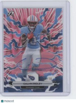 2026 Topps Resurgence Football Calvin Ridley #97 Pink Shimmer /10 Auto