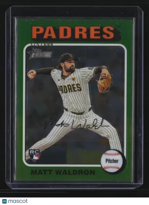 Matt Waldron 2024 Topps Heritage High Number #604-Chrome /699