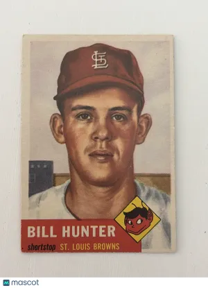 1953 Topps Bill Hunter #166