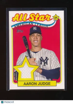 2024 Topps Aaron Judge #89ASRAJ Relic Memorabilia