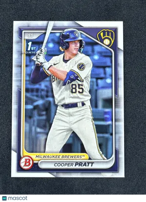2024 Bowman BP-137 Cooper Pratt Prospects Milwaukee Brewers