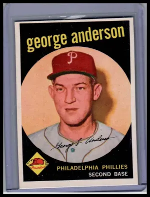 1959 Topps George Anderson #338 RC Vintage