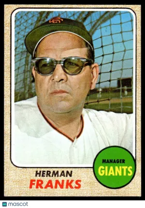 1968 Baseball Card Herman Franks #267