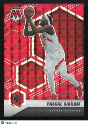 2020-21 Panini Mosaic Pascal Siakam #70 Mosaic Reactive Red