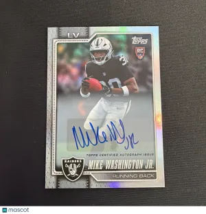 2026 Topps Mike Washington #311 Rainbow Limited Edition Short Print Parallel/Variety Rookie Chase Topps