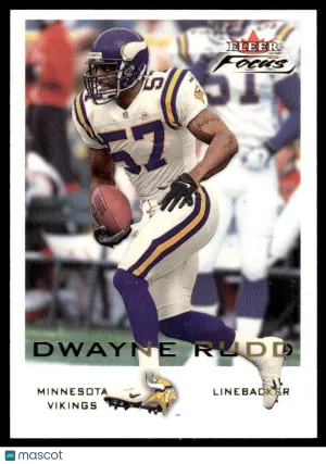 2000 Football Dwayne Rudd #77