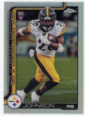 2025 Topps Chrome Kaleb Johnson Rookie Refractor #323