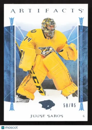 2022-23 Upper Deck Artifacts Juuse Saros #149 Light Blue Steel SN
