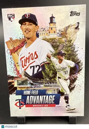 2025 Topps Series 1 Brooks Lee #HA-12 Home Field Advantage Rookie Insert