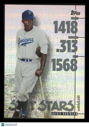 Jackie Robinson 2026 Topps Update Stat Stars #55-8 Brooklyn Dodgers