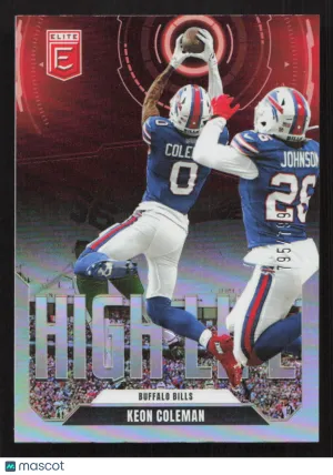 2025 Donruss Elite Keon Coleman #9 High Life SN