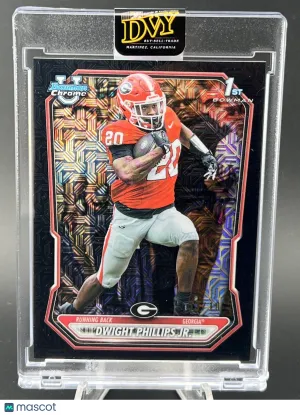 2026 Bowman 1st Dwight Phillips Jr. Black Mojo Refractor 3/10 Georgia Bulldogs