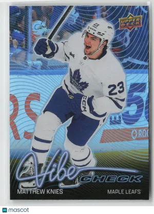 2026-27 Upper Deck Series 1 Vibe Check Matthew Knies #VC-30