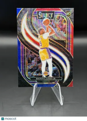 Bronny James Jr. 2024-25 Select #179 Red White Blue Wave Premier Level - Los Angeles Lakers
