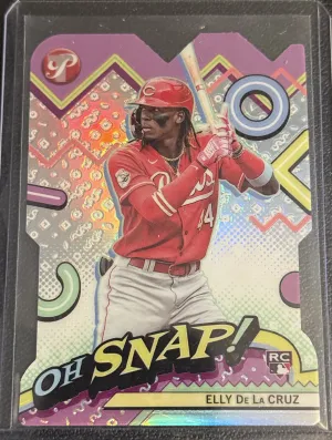 Elly De La Cruz 2024 Topps Pristine #OH-1 Oh Snap! Refractors Cincinnati Reds front