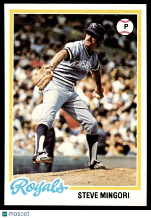 1978 Baseball Card Steve Mingori #696