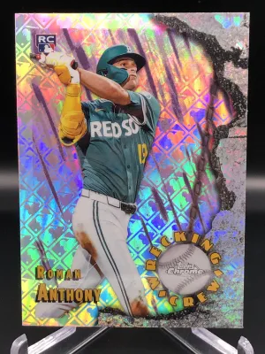 2026 Topps Chrome No.wc-25 Wrecking Crew Logo Fractor Roman Anthony Rookie Card