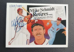 MIKE SCHMIDT RETIRES AUTO /1989