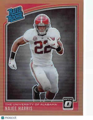 2021 Panini Chronicles Donruss Optic Draft Picks Najee Harris Bronze Rookie #210 Alabama Crimson Tide
