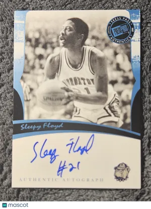 2007 Press Pass Legends Signatures Auto Sleepy Floyd Georgetown Hoyas Basketball Card