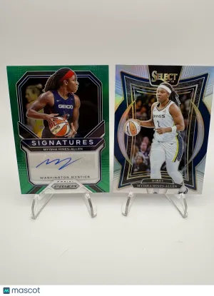 Myisha Hines-Allen 2 Card Lot (Auto, Silver Prizm)