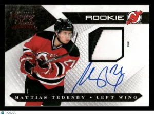 2010-11 Panini Luxury Suite Mattias Tedenby #134 AU,MEM,RC,SN
