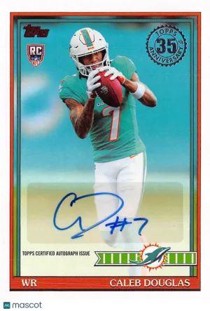 2026 Topps Flagship Football Caleb Douglas RC #91FRA-CD Miami Dolphins