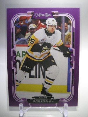 2025-26 O-Pee-Chee #413 Joona Koppanen Pittsburgh Penguins Hockey Card Purple 30/49