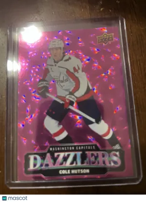 2026-27 Upper Deck Pink Dazzlers #DZ-39 Cole Hutson Rookie 1:144 packs Capitals