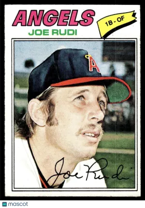 1977 Baseball Card Joe Rudi #155