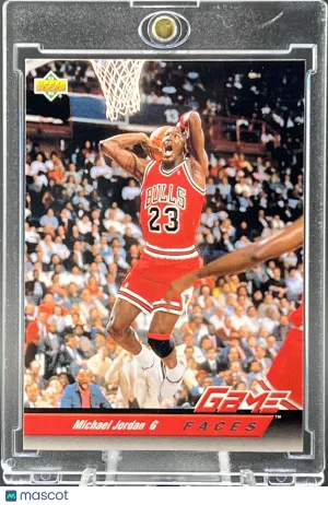 1993 Upper Deck Game Faces Michael Jordan Chicago Bulls