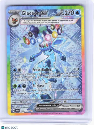 2025 Pokemon—Glaceon EX #150/131 Prismatic Evolutions—Secret Rare LP