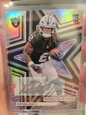 2025 Rookies & Stars Ashton Jeanty Rookie Auto /349 front