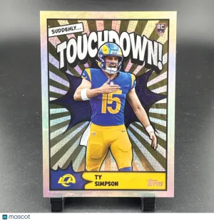 2026 Topps Flagship Football Ty Simpson #TD-32 Foil Rookie