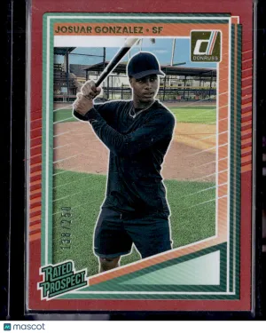 2025 Panini Donruss Baseball Josuar Gonzalez #178 Red /250