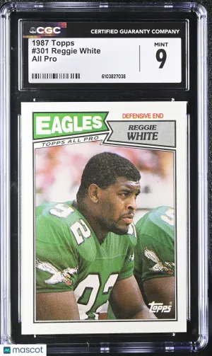 1987 Topps Reggie White All Pro #301 CGC 9 Philadelphia Eagles
