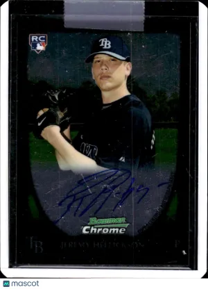 2011 Bowman Jeremy Hellickson #199 Chrome Rookie Autographs AU RC