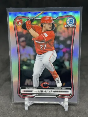 Sal Stewart 2026 Topps Bowman Chrome Rookie Red Logo Refractor #48 Reds