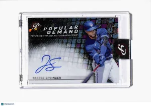 2022 Topps Pristine George Springer #PDA-GS Auto