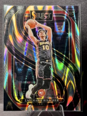 2024/25 Panini Select Zaccharie Risacher Rookie Tectonic Prizm Premier #180