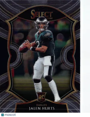 2021 Panini Select Football Jalen Hurts Rookie RC #50 Philadelphia Eagles