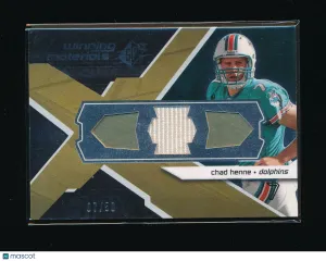 2008 SPx Chad Henne #WMCH Materials Rookie