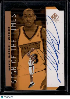 1998-99 SP Authentic Donyell Marshall #DM Sign of the Times Bronze AU