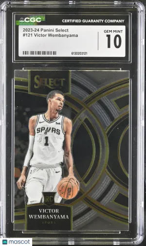 2023-24 Panini Select Victor Wembanyama Rookie #121 CGC 10 San Antonio Spurs