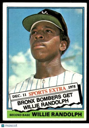 1976 Traded Baseball Willie Randolph #592T