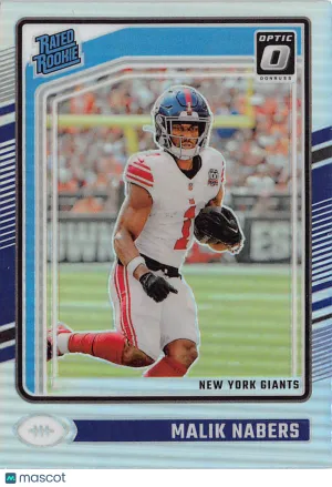 2024 Panini Donruss Optic Malik Nabers Holo Rookie #271 New York Giants