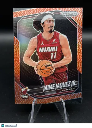 Jaime Jaquez Jr. 2025 Panini Prizm Black #155 Orange Basketball 202/225 - Miami Heat