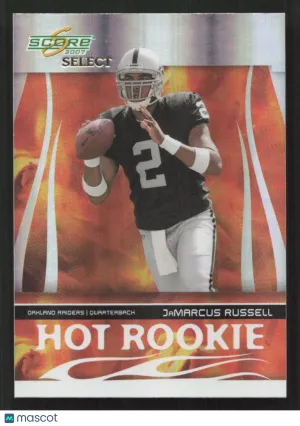 2007 Score Select JaMarcus Russell #HR-1 Hot Rookies SN